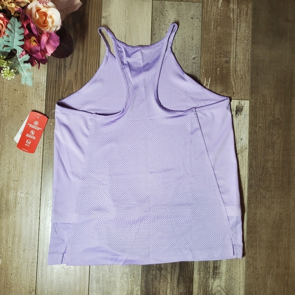 nwt bcg training tech mesh back tank top girls size xl 16 upf 50 purple rose - Picture 12 of 15